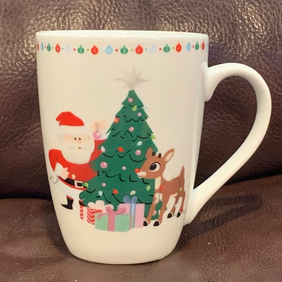 Rudolph the Red-Nosed Reindeer Ceramic Mug Rudolph Santa Christmas Tree Gifts - Picture 1 of 6